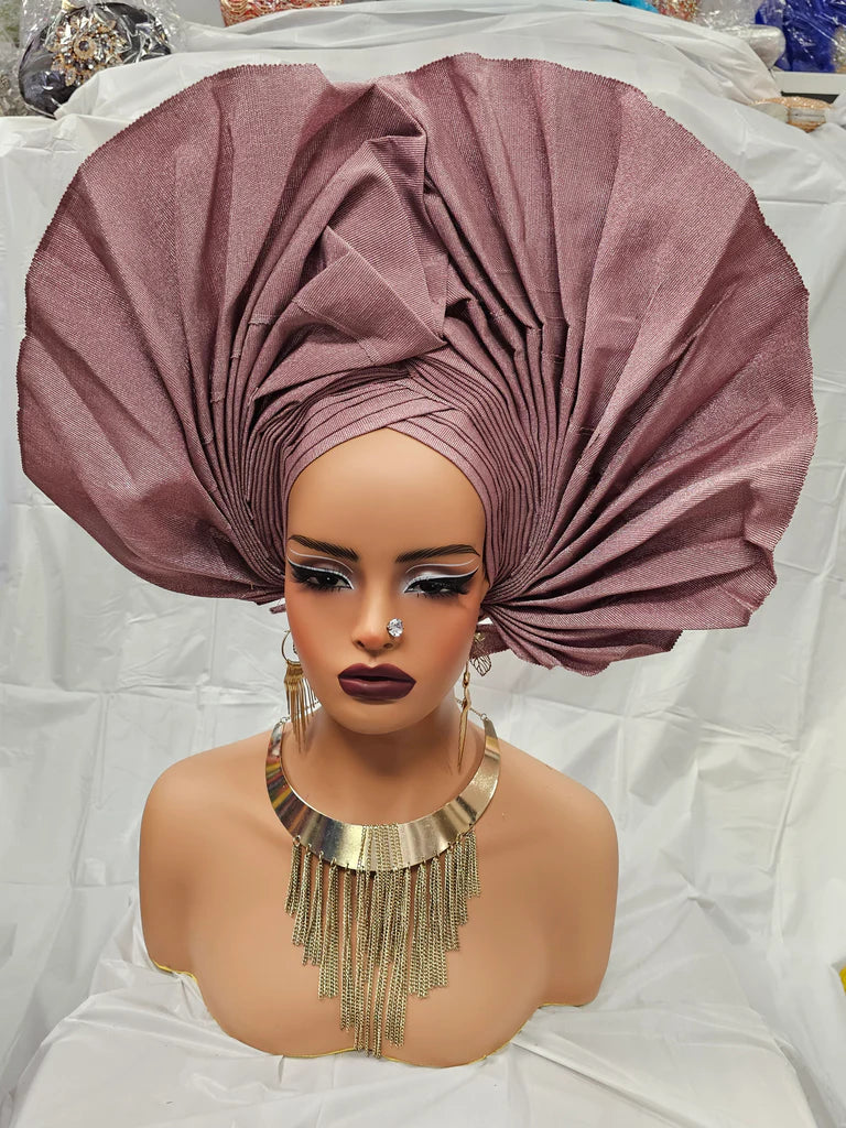 Onion Color Beautiful High Class Wedding Brides Party Auto Gale Headtie