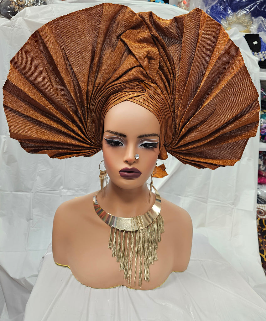 Light Blue Beautiful High Class Wedding Brides Party Auto Gale Headtie