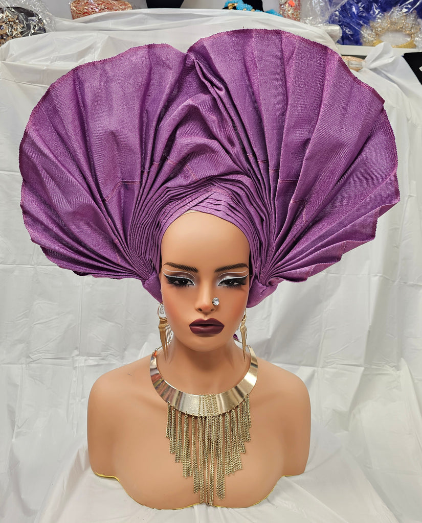 Light Blue Beautiful High Class Wedding Brides Party Auto Gale Headtie