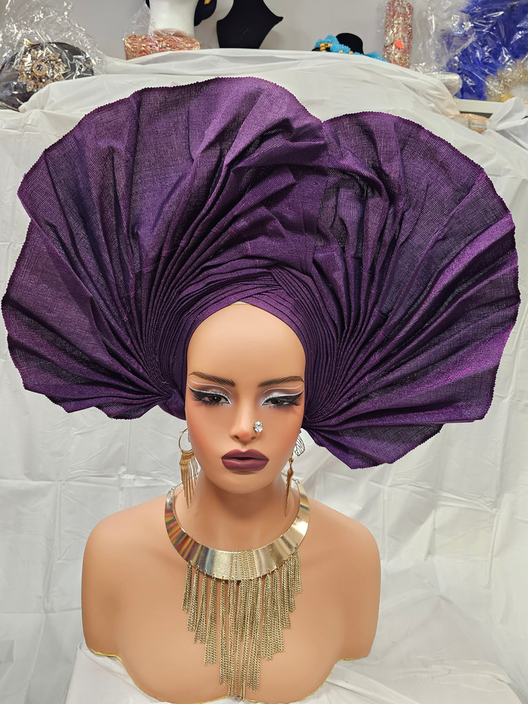 Light Blue Beautiful High Class Wedding Brides Party Auto Gale Headtie