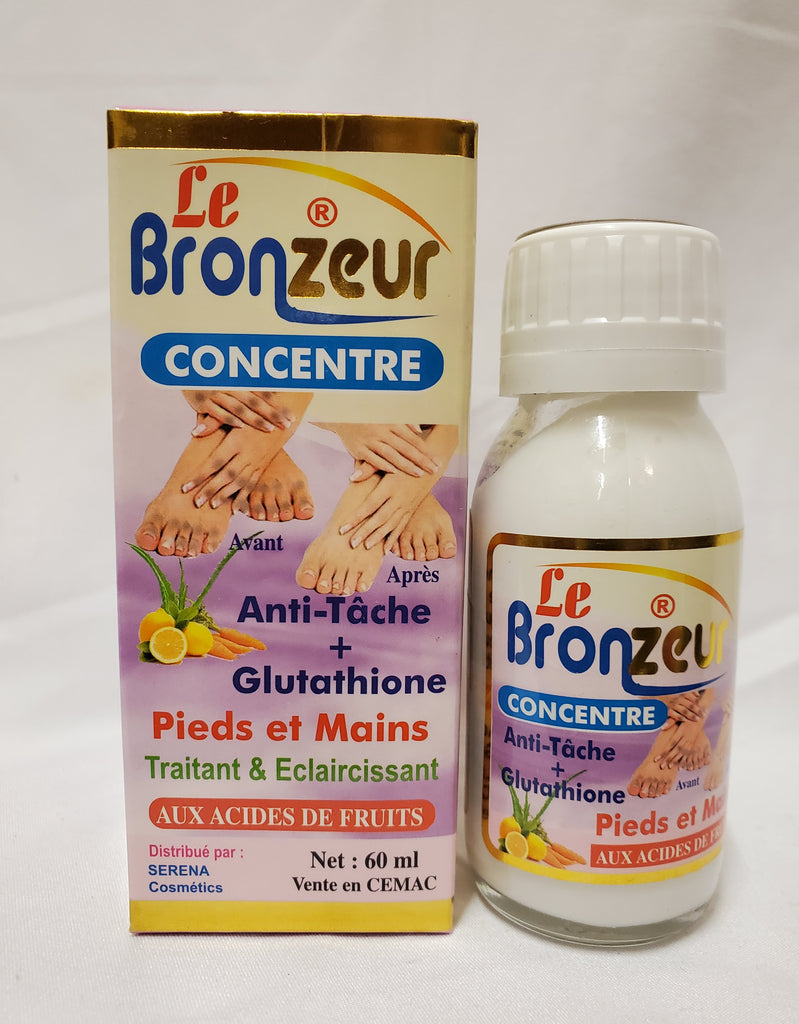 LE BRONZEUR CONCENTRATED FOOT & HAND STRONG FAST DARK KNUCKLES REMOVER