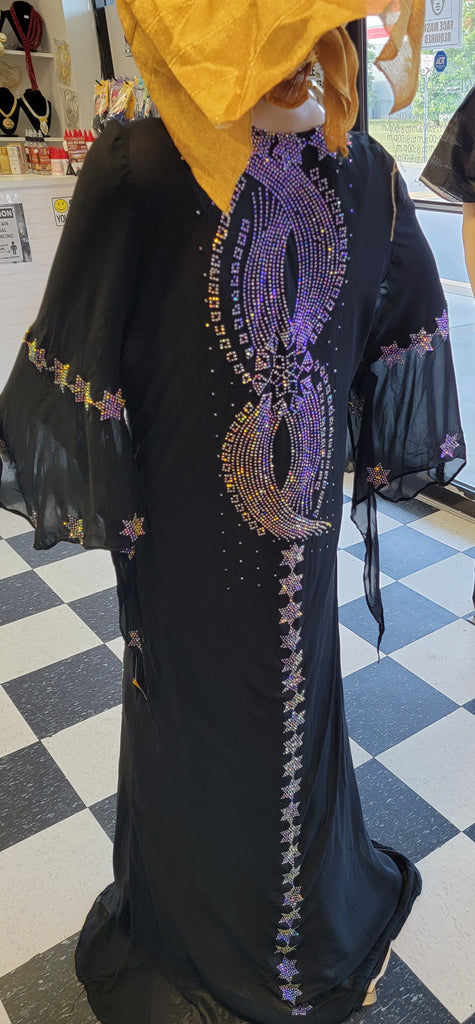 Swarovisk fully stones dress front and back ready made with inner wear #20