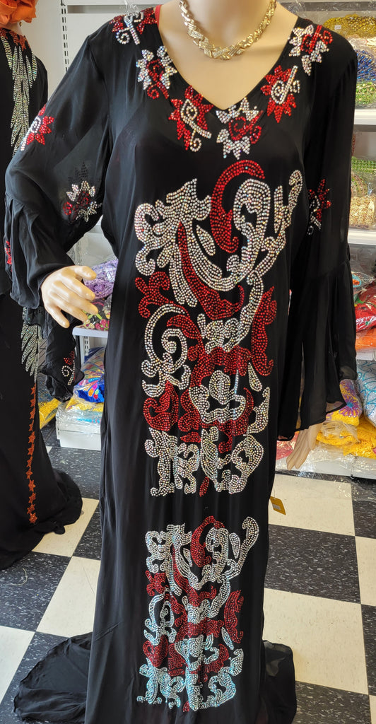 Swarovisk fully stones dress front and back ready made with inner wear #26