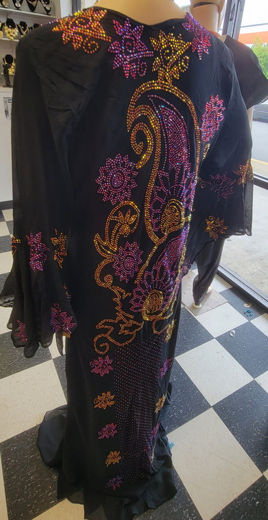 Swarovisk fully stones dress front and back ready made with inner wear #24