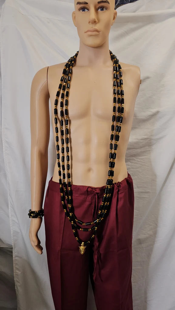 Men Fashion 6 set Handmade wedding party bead Necklace and bracelet men