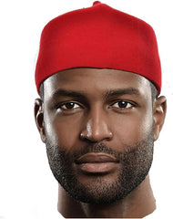 African Igbo Red Traditional Cap