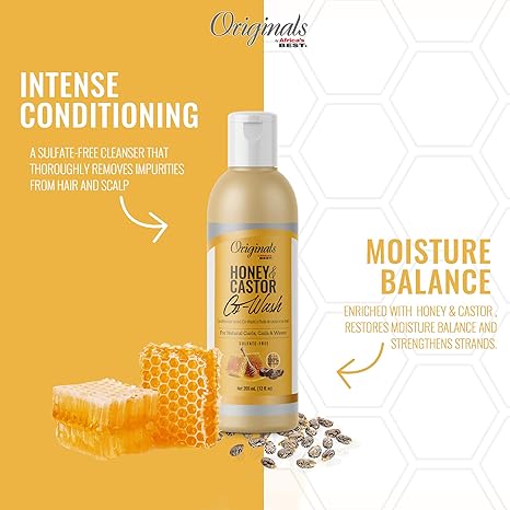 Africa's Best Honey & Castor Co Wash 12 Fl Oz