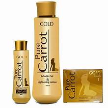 Pure Carrot Gold Lightening ( Lotion, Serum & Soap ) 3pc Set