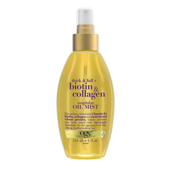 OGX Biotin & Collagen Weightless Hair Oil Mist 4 fl oz