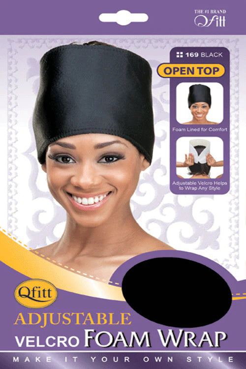 Adjustable Velcro Foam Wrap - 169 BLK Qfitt169