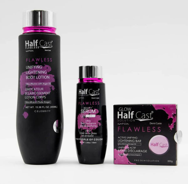 HALF-CAST FLAWLESS UNIFYING LIGHTENING BODY LOTION SET