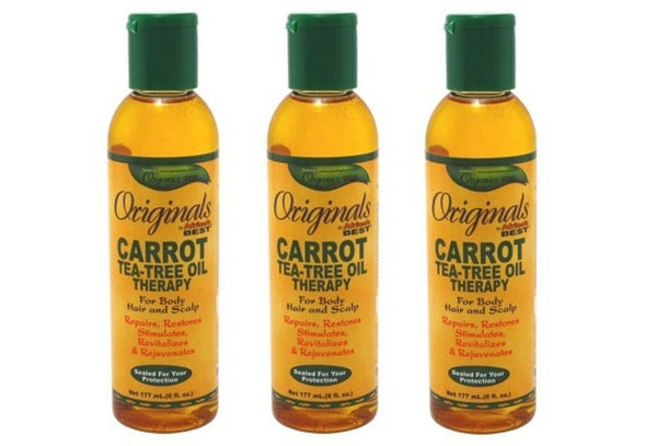 BL Africas Best Orig Carrot Tea Tree Oil 6oz X 3 Counts