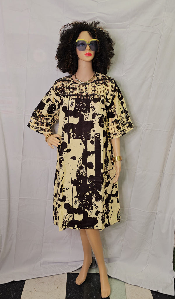 Beautiful Elegant Ready to wear Ankara Print short dress