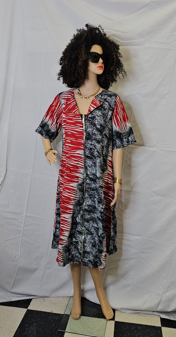 High Quality  Ready to wear Ankara Print short dress