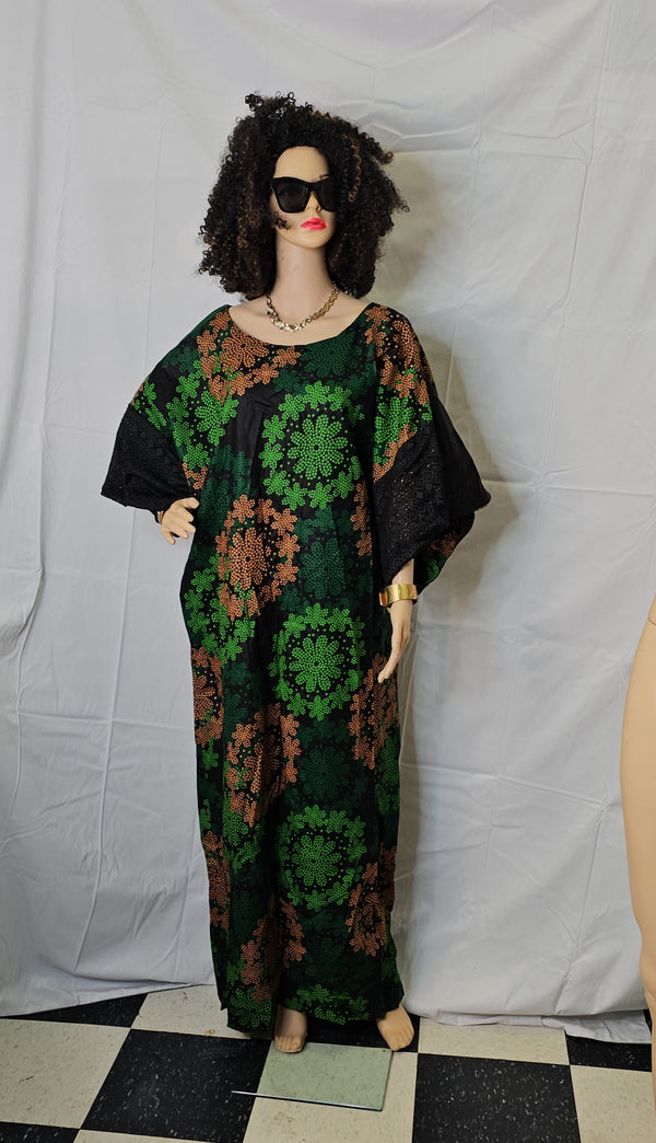 Elegant Green  High Quality  Ready to wear Ankara Print