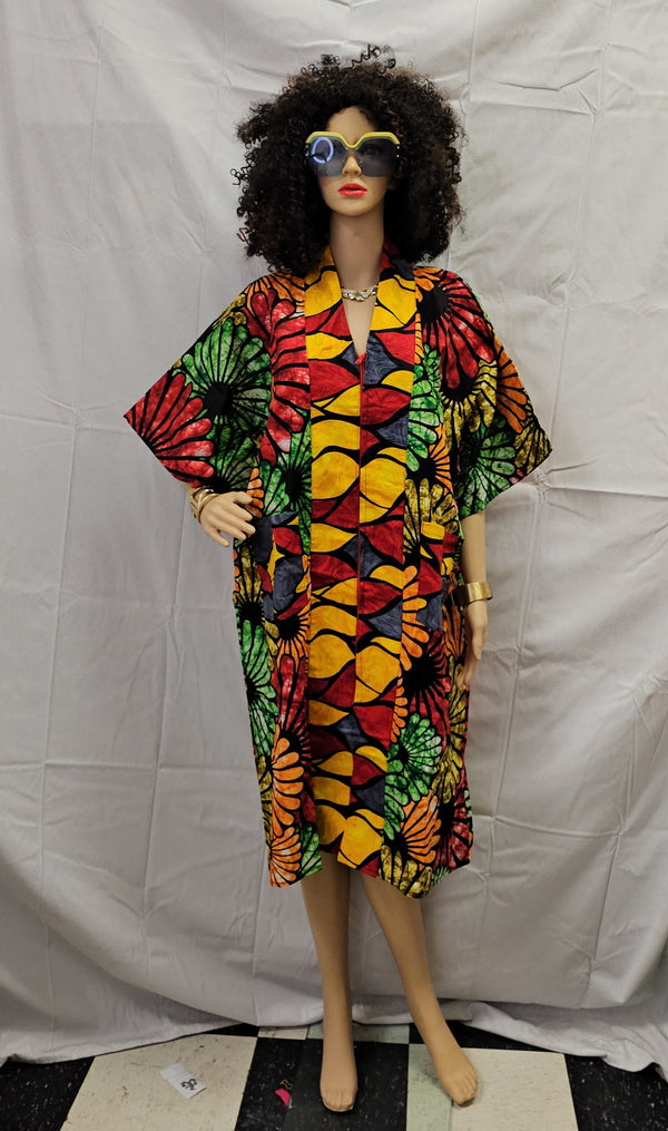 High Quality  Ready to wear Ankara Print short dress