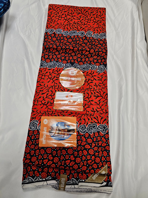 Super holland High Quality Ankara print Fabric 6 yard