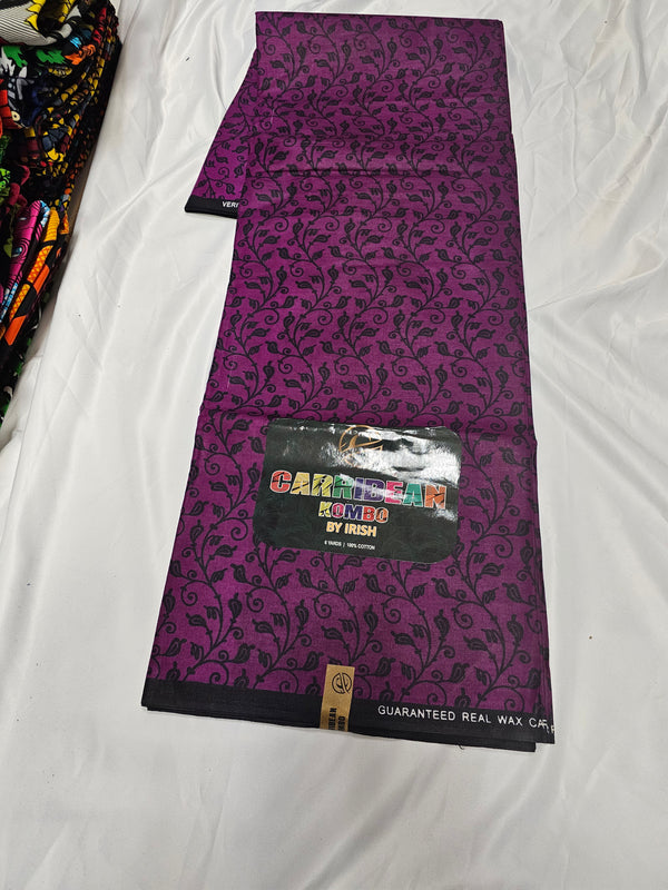 Carribean kombo High Quality Ankara print Fabric 6 yard