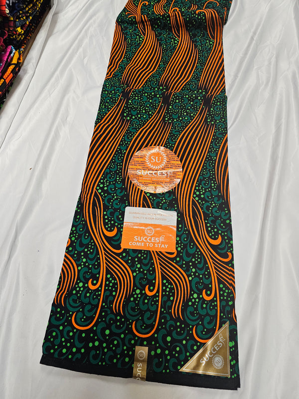 Su Succes High Quality Ankara print Fabric 6 yard