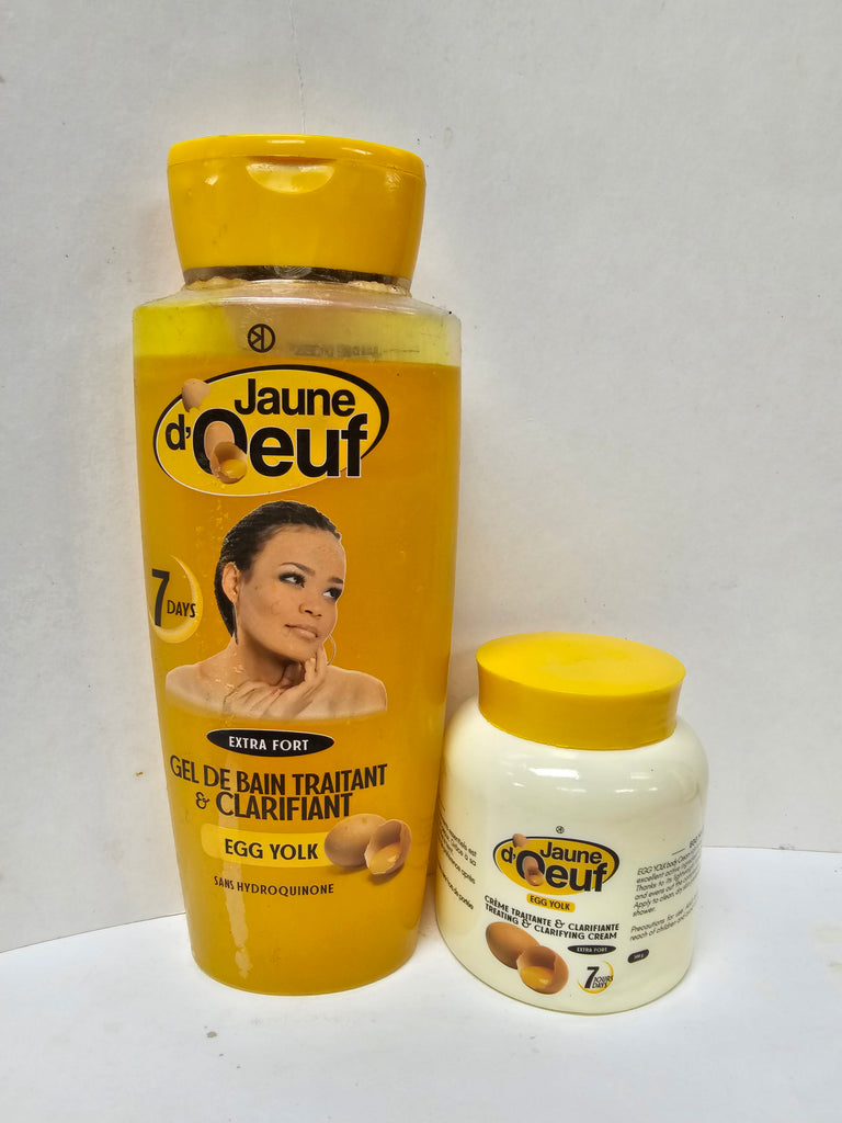 Jaune doeuf clarifying egg yolk body cream