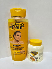 Jaune doeuf clarifying egg yolk body cream