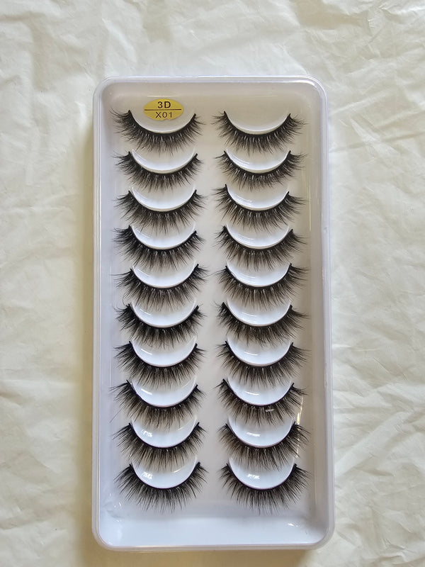 3d pack  false Eyes Lashes x01