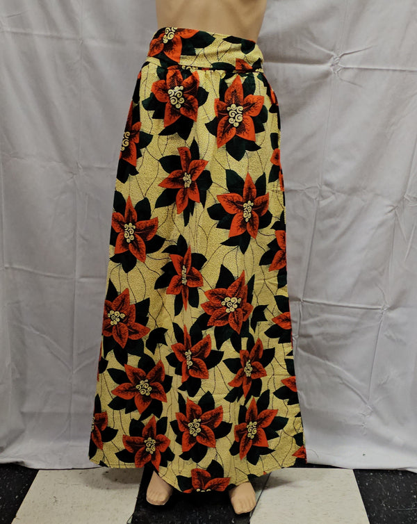 Beautiful  Women African Traditional Ankara Long Skirt
