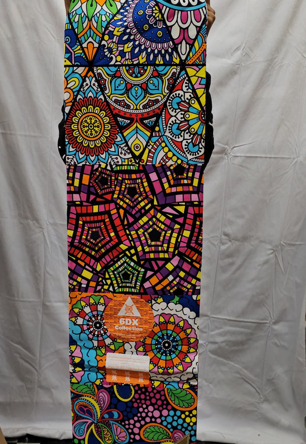 6DX collection High Quality Ankara print Fabric 6 yard