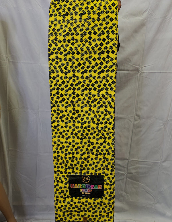 Carribean kombo  High Quality Ankara print Fabric 6 yard