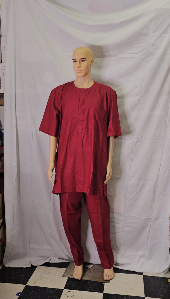 AGBADA MEN'S CLOTHING COMPLETE SET OUTFIT 3 PIECES