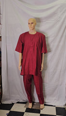 AGBADA MEN'S CLOTHING COMPLETE SET OUTFIT 3 PIECES