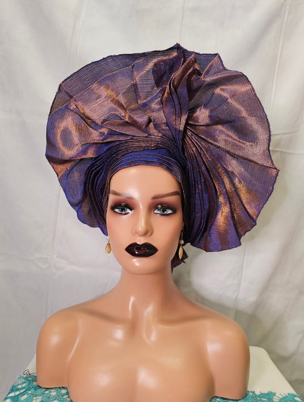 Elegant  Auto Gale two tone Headtie