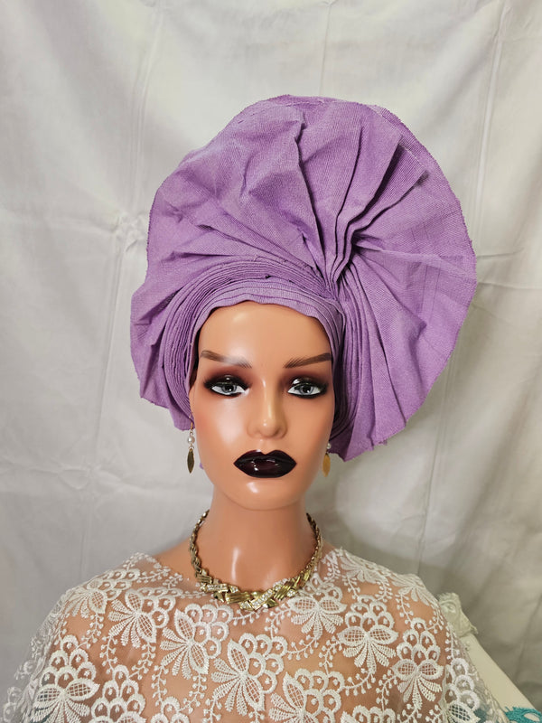 Elegant  lilac Auto Gale Headtie