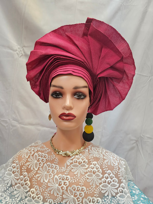 Pink Elegant  Auto Gale Headtie for all occassion