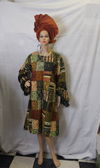 Short Dress Ankara Print Ready to Wear Dress