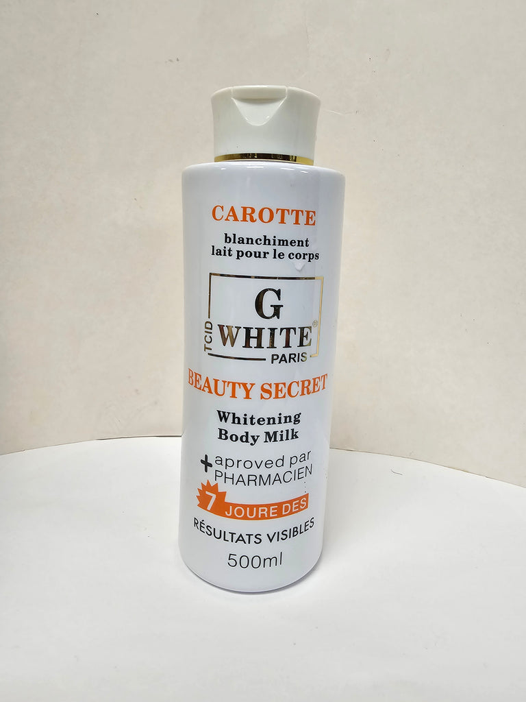 G white beauty secret brightens glowing body lotion 500ml