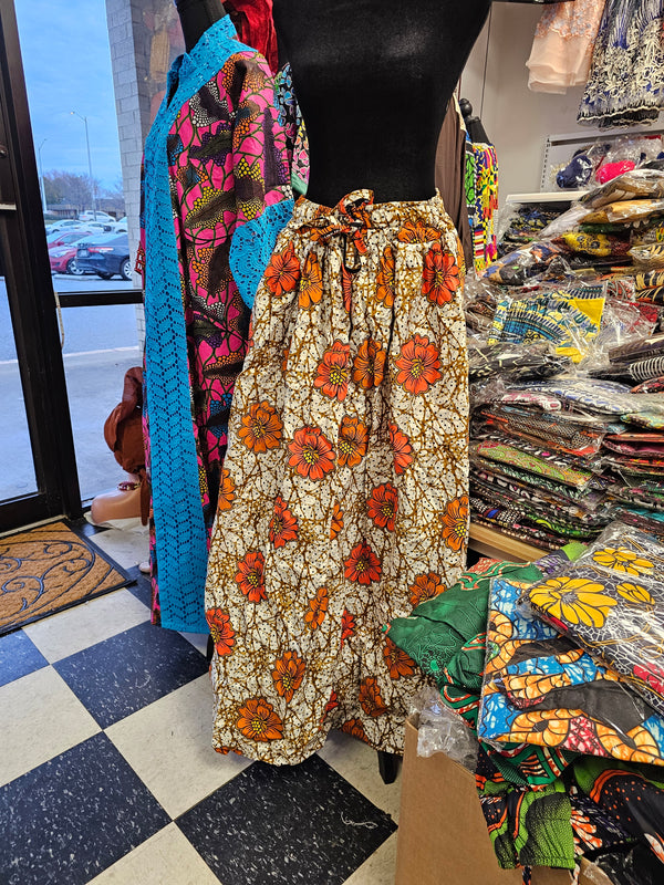 African Ankara Print Skirt