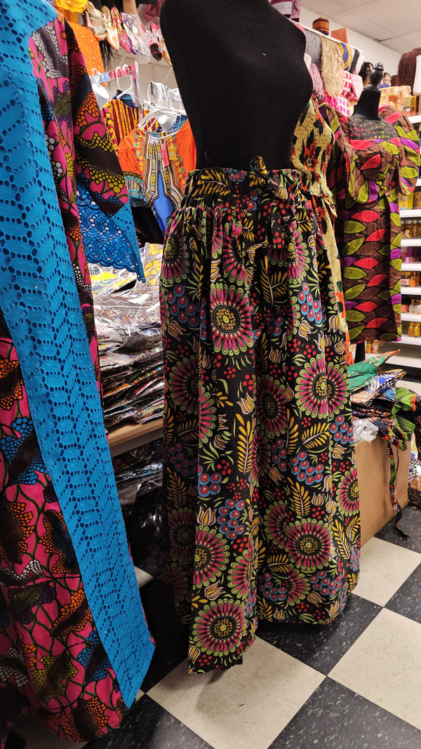 African Ankara Long Skirt Print