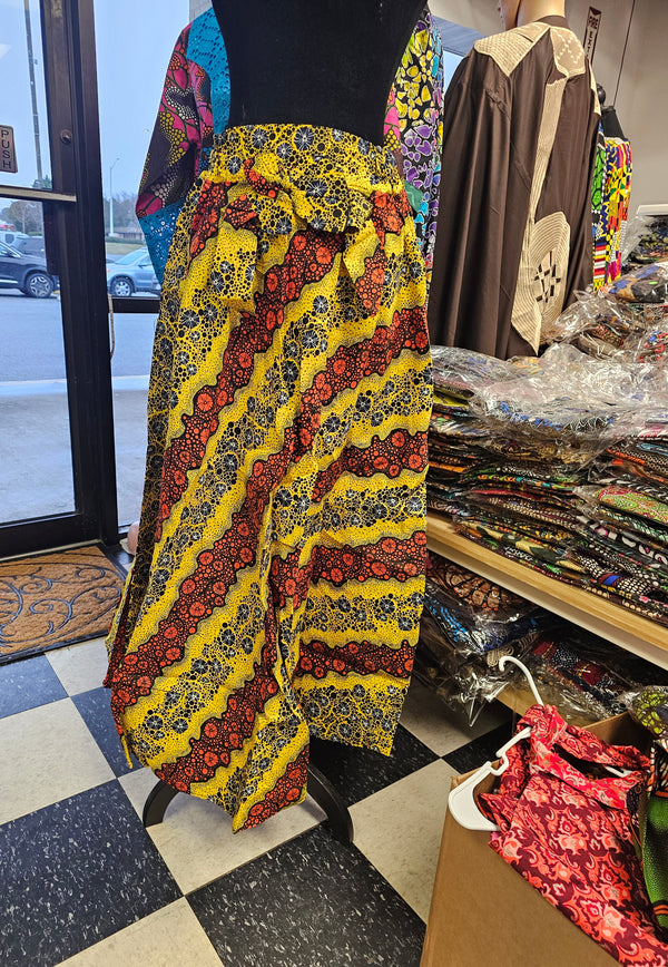 Women African Ankara Long Skirt Print