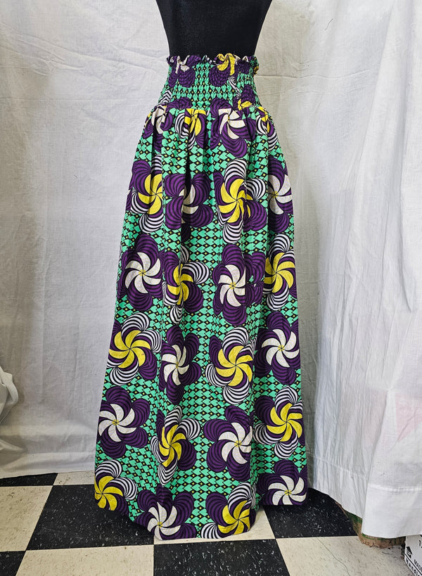 Elegant African Ankara Long Skirt Print