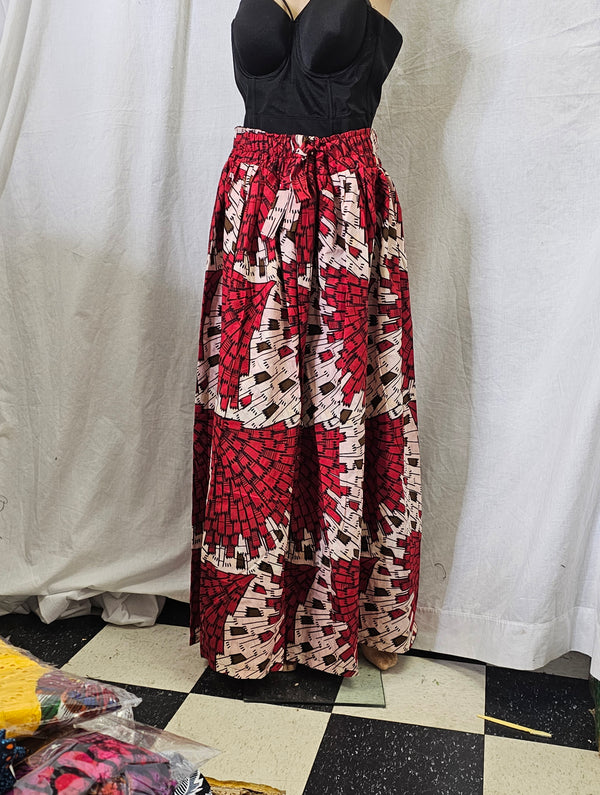 Beautiful Women African Traditional Ankara Print Long Skirt