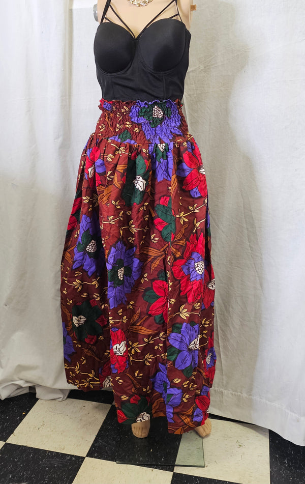 Beautiful Women African Traditional Ankara Print Long Skirt