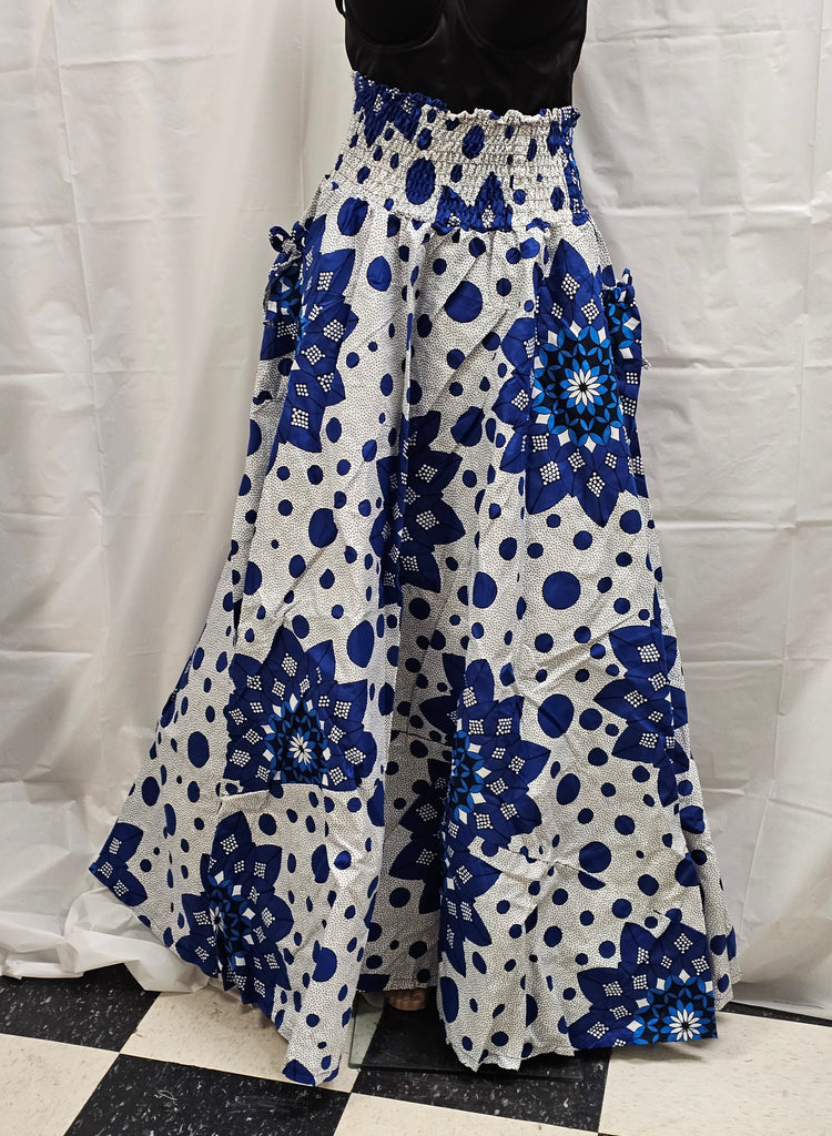 Traditional Beautiful Ankara Smoky Top & Skirt