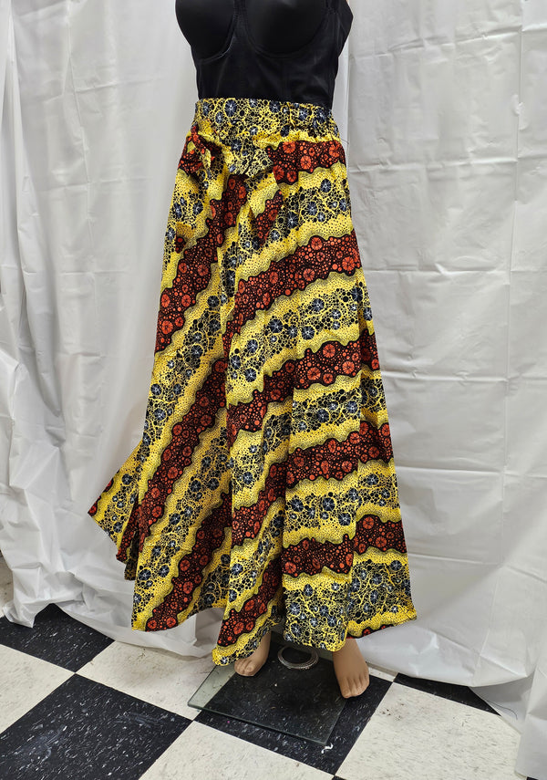 Elegant African Ankara Long Women Skirt