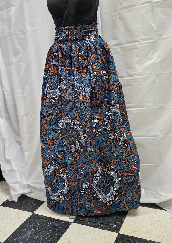 Women Elegant African Ankara Long Women Skirt