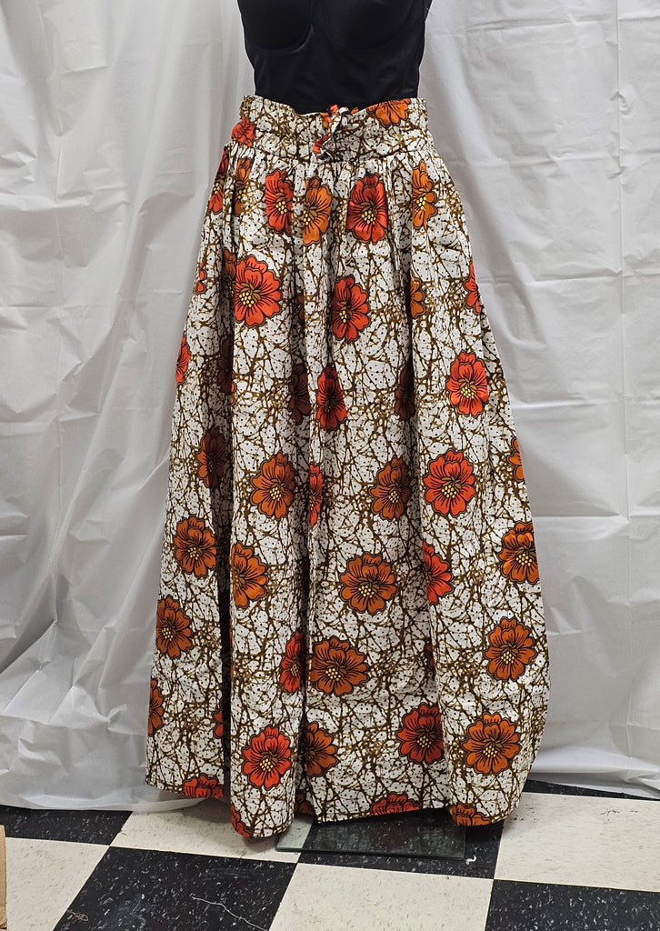Elegant African Ankara Long Women Skirt