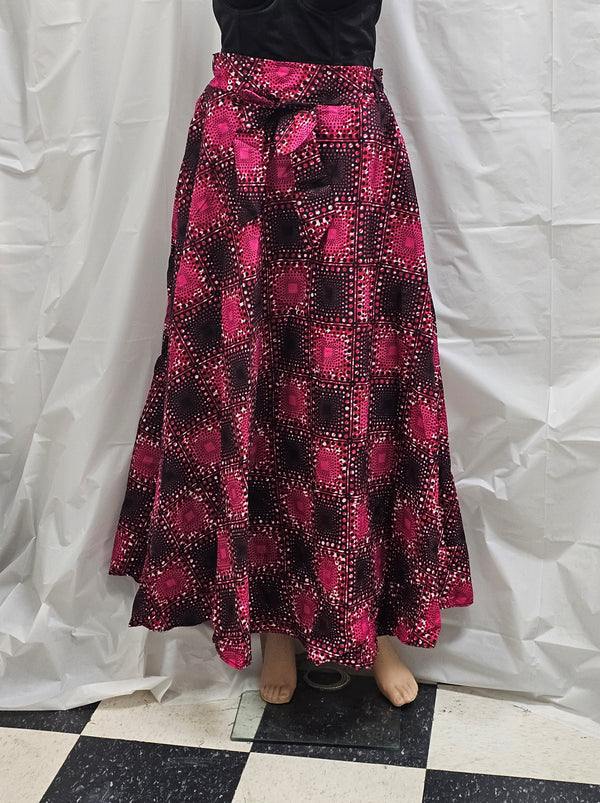 Elegant African Ankara Long Women Skirt
