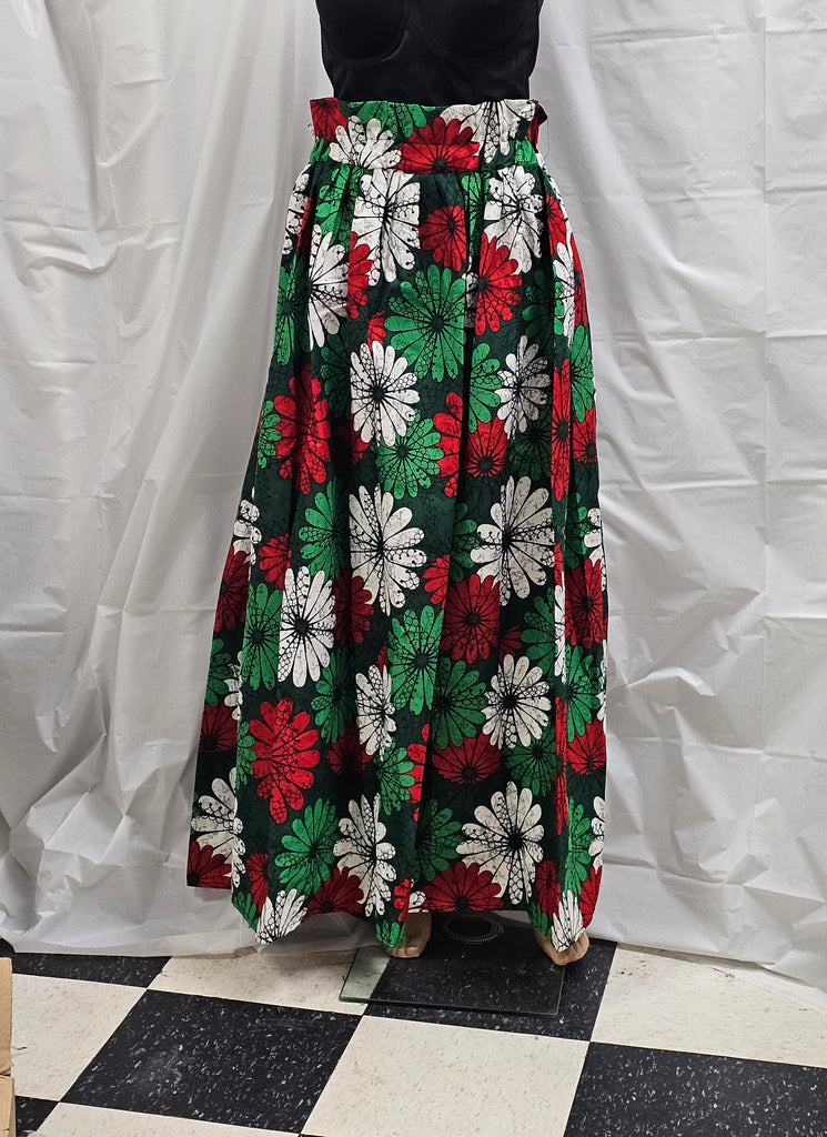 Elegant African Ankara Long Women Skirt