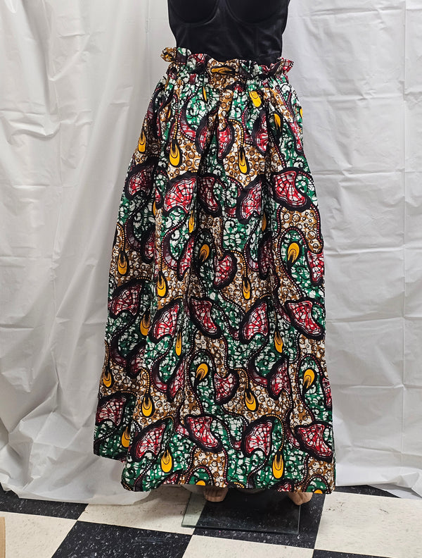 African Ankara Long Women Skirt
