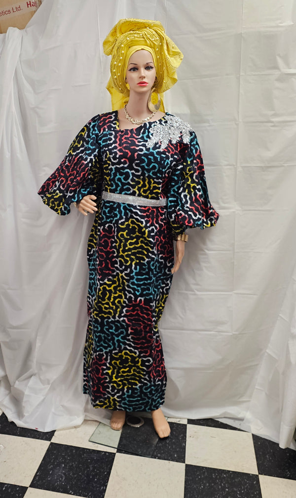 Elegant Fashion Ankara Traditional Dress Beautiful Women Dress